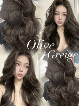アイシー 表参道(ICY) オリーブグレージュ/ブリーチなしダブルカラー/レイヤーカット