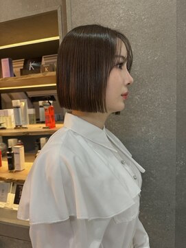 ロンド 表参道店(Lond) 20代30代40代大人気グレージュ切りっぱなしボブ