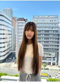 マッシュウルフタッセルボブイヤリングカラーセミロング