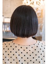 クレオメ 田町店(Cleome) シースルーバング大人ガーリーミディアムレイヤーカット黒髪美髪