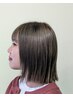 前髪&表面ストレート+カラー+カット  　 15500円～