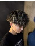 ツイストスパイラルパーマ＋メッシュ