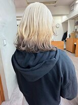 リアン(Lien) デザインカラー/ホワイトブロンド×アッシュブラウン