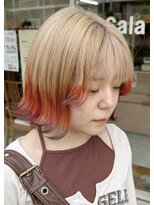 サラ HAIR&MAKE SALA 相模大塚店&nbsp;キツネカラー　ハイトーンボブ