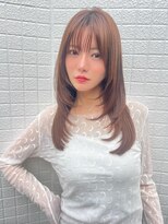 アルテ(ARTE)&nbsp;顔周りレイヤー×透明感ベージュの艶ミディアム