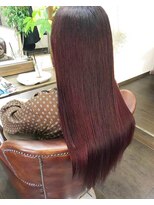 ヘアーデザイン ルシア(Hair Design Lucia)&nbsp;ロングレッドグラデーション