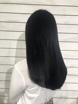 ビーヘアサロン(Beee hair salon)&nbsp;【渋谷エクステ・カラーBeee/安部 郁美】ネイビーブラックStyle