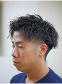 アップバング/ツーブロックマッシュ/束感/<理容室>[浦和/メンズ]