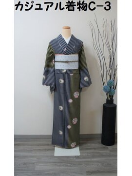 きものサロン すずめ屋 レンタルカジュアル着物 C-3 鞠