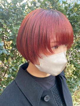 ネオリーブソラ 相模大野店(Neolive sola) ショートウルフ/赤みブラウン