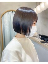 ロンドアジュール 横浜(Lond azur)&nbsp;黒髪でも可愛くなれるミニボブ【久保田夢美】横浜イメチェン