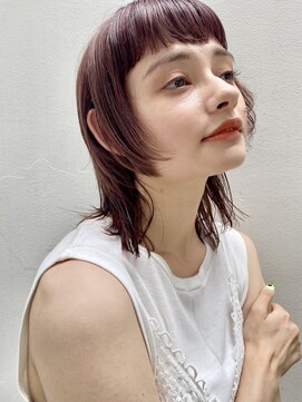 ピークアブー アヴェダ アトレ恵比寿(PEEK-A-BOO AVEDA) 顔まわりデザイン◎大人ガーリーミディアムウルフ【姫カット】