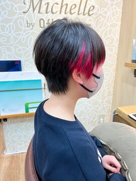 ミッシェル アフロート(michelle afloat) ◆フェイスラインインナーカラーショート◆