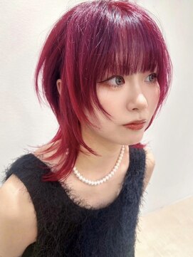 セイドット リー(Say. Ree) Say.チェリーピンクおしゃれ女子ウルフヘアウェーブヘアレイヤー