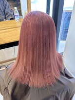 ラビスモア(Lovis moa)&nbsp;切りっぱなしボブ/ピンクブラウン/エアリーロング/美髪のススメ