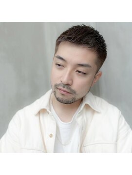 オースティン 調布アミックス(AUSTIN) ツイストパーマ七三オールバックマッシュウルフスリークショート