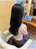ロング／ヨシンモリ／韓国ヘア／イルミナカラー／グレージュ