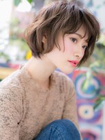 カバーヘア ブリス 川口(COVER HAIR bliss)&nbsp;大人ハイライトくせ毛風小顔フェミニンボブh2川口20代30代40代