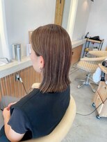 ザイエロー(THE YELLOW)&nbsp;きりっぱなしボブのハイライトカラー♪