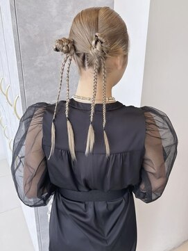 アースコアフュールボーテ 新潟中野山店 (EARTH coiffure beaute) ツインアレンジ_カチモリヘア_ヘアセット