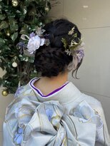 チップタップ 中村橋店(tip top) 編みこみシニヨンアレンジ