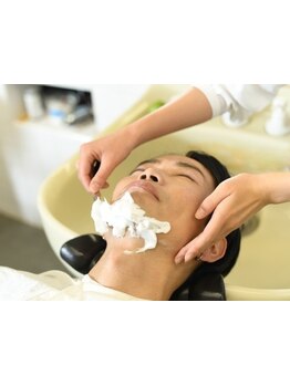 【メンズカット＋シェービング＋シャンプー \3800】理容室ならではのメンズのトータルケア◎