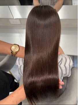 キング(K!ng) 縮毛矯正髪質改善ハイライトレイヤーカット枚方美容室エクステ