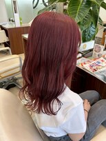 ヘアーアンドエステ ハラダ 滝ノ水店(Hair&Esthe Harada)&nbsp;セミロング/レイヤーカット/ボルドーカラー/透明感