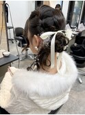 ヘアセット 韓国ヘア ワンホンヘア 編み込みヘア