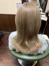 ヘアーエヌプラス (HAIR N+)&nbsp;ミルクティー＊全頭1ブリーチ；オンカラー色落ちも可愛い