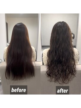 ホワイト(WHITE) スーパーロング×髪質改善パーマ〇