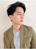 メンズパーマ、ビジネスマン、スタイリング簡単ヘア☆