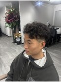 メンズ　ショート　くせ毛　くせ毛パーマ風