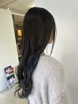 デバイス バイ フレイムス 越谷(DEVICE by Frames)&nbsp;インナーカラーブリーチ透明感ネイビー越谷
