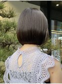 くせ毛多毛ショートボブストレートパーマ梅雨広がるまとまる