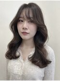 韓国風柔らかグレージュ