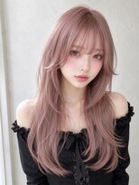 ベル 新宿(Belle) ハッシュカット/ピンクベージュ/ピンクカラー/ホワイトピンク
