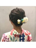 ショートでもできるアップ風アレンジ