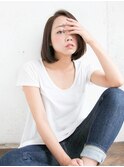 ボブスタイルでも縮毛矯正自然にかけれちゃいます♪