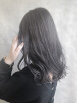 ムウ 難波(MOU)&nbsp;グレージュハイライト_くびれセミディたまねぎアレンジ