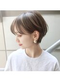 ひし形ショートくびれショート似合わせカット40代50代