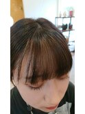 前髪にインナーカラー♪〔八戸、田向〕
