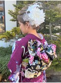 【LA PENSEE】成人式ヘア　ヘアセット　振袖　アップスタイル