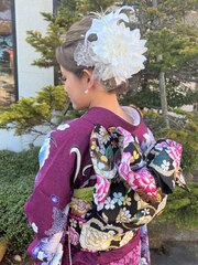 【LA PENSEE】成人式ヘア　ヘアセット　振袖　アップスタイル