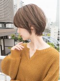 大人ショートボブ 20代30代40代 極細ハイライト