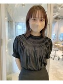 ベージュ/ハイトーン/レイヤー/ボブ/韓国/髪質改善/透明感/立川