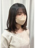 ◆外ハネボブ暗めカラー【デザインカラー/髪質改善】