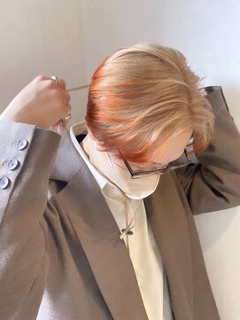 ボコカ(bococa) 【macana】ミルクティーベージュ×オレンジ デザインカラー