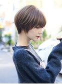 20代30代40代◎小顔ショートボブチョコレートカラー新宿代々木