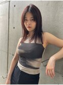 【TALO】ストレートでキマる。センターバング×レッドカラー